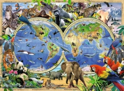 Ravensburger puzzel Wereld van wilde dieren XXL 100 stukjes