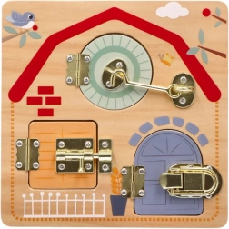 Houten vergrendeltableau Kinderen van de Wereld