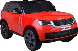 Elektrische kinderauto Range Rover 4x4 met display en afstandsbediening – Rood