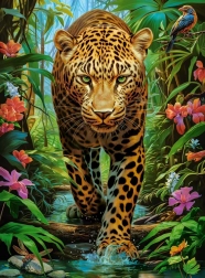 Puzzel Leopard in het wild van Castorland, 2000 stukjes