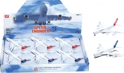 Metalen vliegtuig met terugtrekmechanisme 14 cm