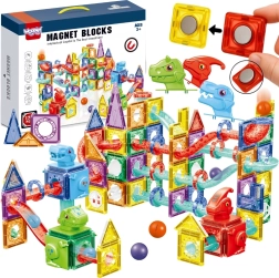 Woopie magnetische 3D-bouwset met knikkerbaan 170 onderdelen