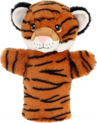 Keeleco Tijger - eco pluchen handpop 27 cm