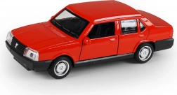 Metalen retro autootje 13 cm met terugtrekmotor 1:32