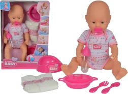 New Born Baby-pop met accessoires 38 cm