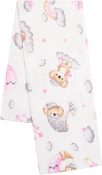 flanellen luier met print new baby koala roze