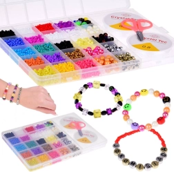 creatieve set kralen en kristallen voor armbanden – 22 kleuren