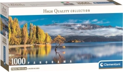 Panoramische puzzel Gouden reflecties van het Wanakameer 1000 stukjes CLEMENTONI