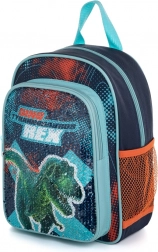 Kinder rugzak met pailletten Dinosaurus