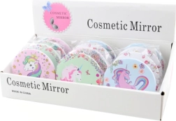 Rond spiegeltje met eenhoornmotief