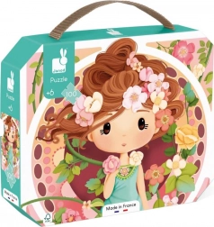 Puzzel in koffertje geïnspireerd door Mucha 100 stukjes