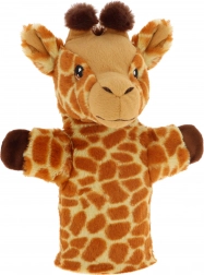 Keeleco pluchen handpop giraffe 27 cm