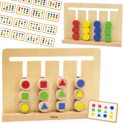 VIGA logische spel – kleuren en vormen Montessori