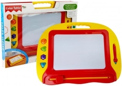 Magische rode tekentafel met stempels