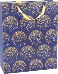 Elegante cadeautas met gouden sterren, donkerblauw 32 × 26 × 12 cm