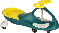 Gravitationele loopauto met LED‑verlichte wielen – geel