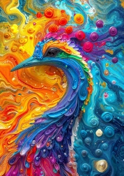 Enjoy puzzel Marmeren Veren 1000 stukjes