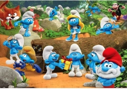 Puzzel CLEMENTONI Smurfen: Vrolijke bende 104 stukjes