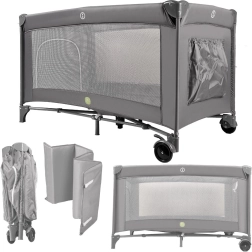 Opvouwbaar reisbedje voor kinderen met matras 60 × 120 cm