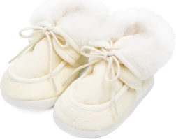 New Baby winter-babyslofjes beige 3–6 maanden