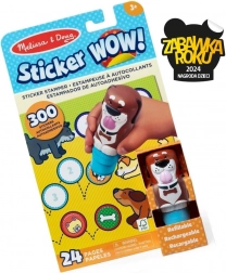 Sticker Wow - Interactief boekje en stempel met stickers - Hond