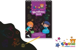 Kleurrijk krasblok voor kinderen