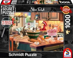 Schmidt Secret puzzel Op de keukentafel 1000 stukjes