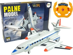 RC passagiersvliegtuig met verlichting en afstandsbediening 40 MHz