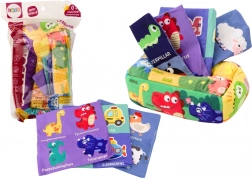 Doos met zachte doekjes 6 stoffen 3 kleurrijke doekjes met lint