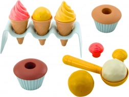 Zandset ijshoorntjes Cupcakes Lepel 13-delig