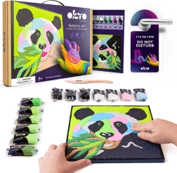 OKTO Panda creatieve set schilderen op canvas 30x30 cm