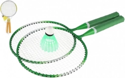 Kinder-badmintonset – 2 rackets en 1 shuttle, metaal/kunststof, in netzak