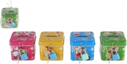 Metalen kinderspaarpot met slot