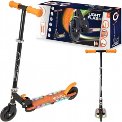 EVO kinder inklapstep Light Flash met LED deck, oranje