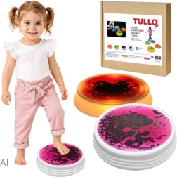 Tullo zintuiglijke vloeibare steen, lichtgevend roze
