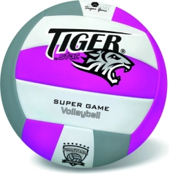 Leren volleyball FLUO TIGER paars, maat 5
