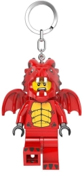 Lego minifigures rode draak – lichtgevende sleutelhanger met led-licht