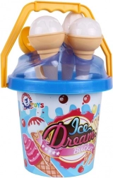 Zandset ijs – blauwe emmer