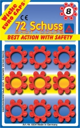 Capsules voor pistolen – schijf met 8 schoten