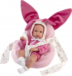 Llorens New Born Meisje - Realistische Babypop met Volledig Vinyl Lichaam 35 cm