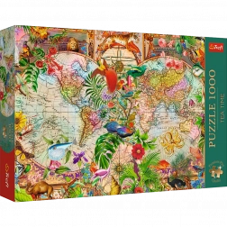 Trefl puzzel Tea Time: Antieke wereldkaart 1000 stukjes