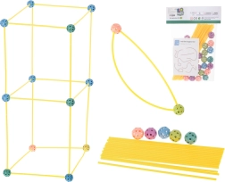 Creatieve bouwset – Buisvormige stokjes voor het maken van tenten en constructies, 75 stuks