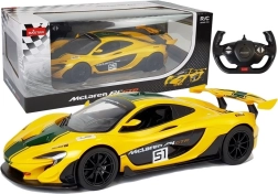 Op afstand bestuurbare auto McLaren P1 GTR Rastar 1:14 geel