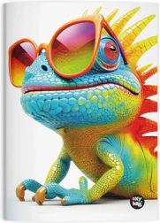 Gelijnd A4-notitieboek Chameleon