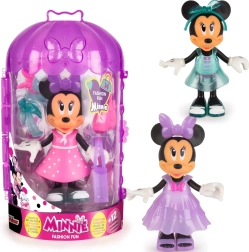 Disney Minnie Mouse modieuze pop met kledingkast en outfitjes