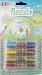 Set decoratieve kralen in potjes