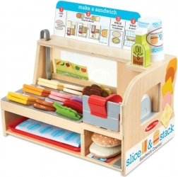 Houten sandwichbalie voor kinderen