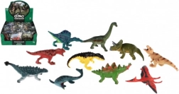 Kunststof mini dinosaurussen 7–9 cm, mix van soorten in zakje