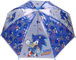 Transparante kinderparaplu Sonic Rainy Days, blauw