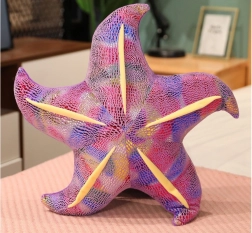 Pluchen paarse zeester – kussen 45 cm